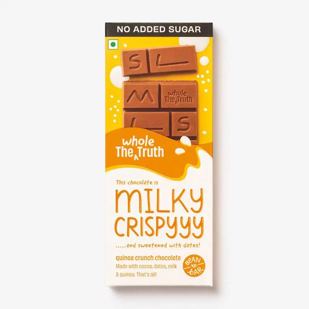 The Whole Truth Milky Crispyyy,  6 bar(s)  Quinoa Crunch Chocolate