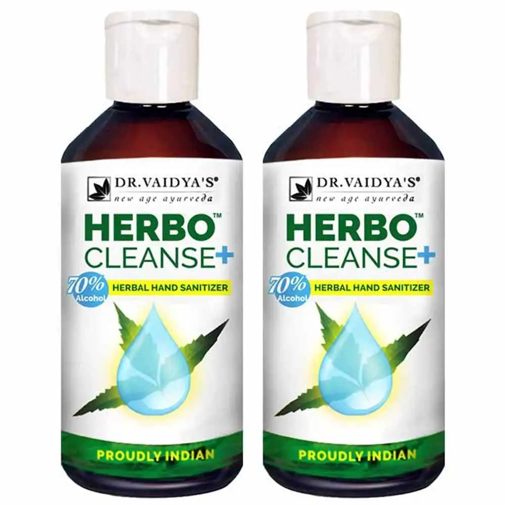 Dr. Vaidya's Herbo Cleanse+ (Pack of 2),  Herbal  200 ml  70% Alcohol