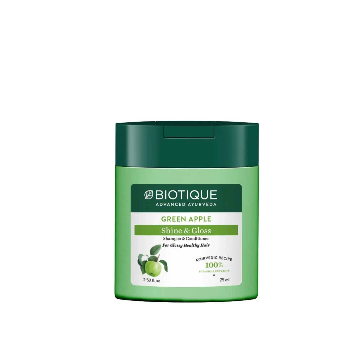 Biotique Bio Green Apple shine & Gloss Shampoo & Conditioner (75 ml)