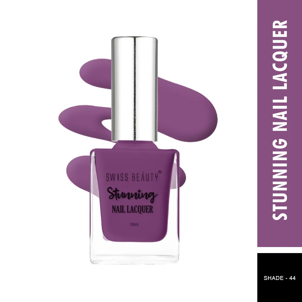 Swiss Beauty Stunning Nail Lacquer - 44 Purple Pamplona