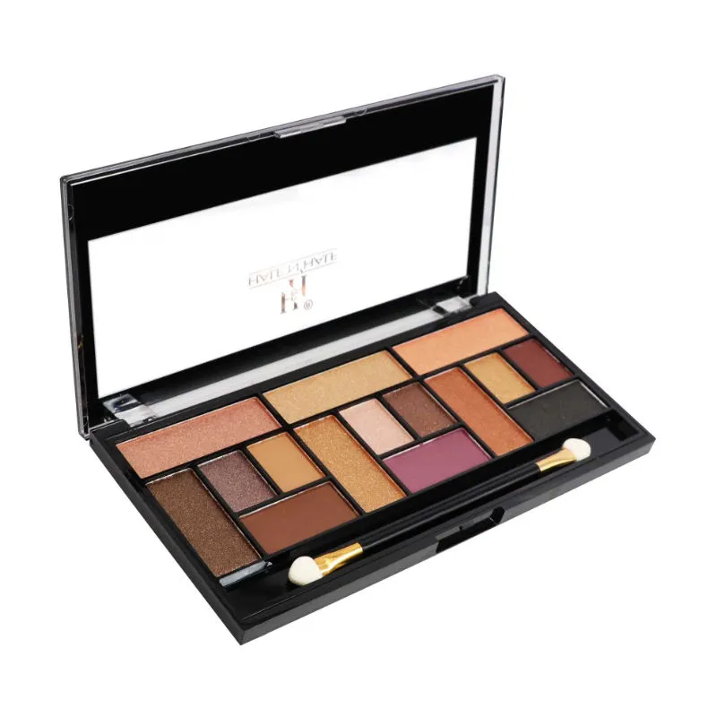 Half N Half HD Pro Looks Eyeshadow & Highlighter Makeup Kit Multicolor Palette 01