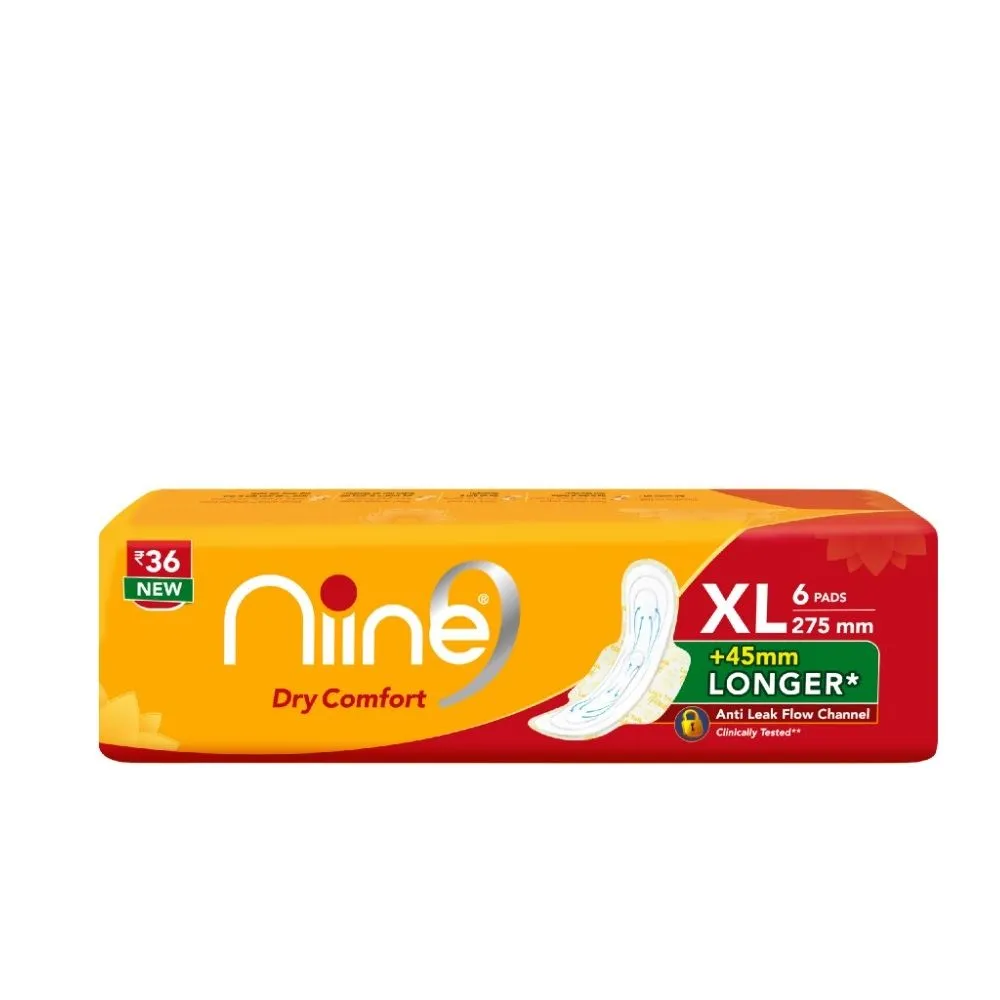 Niine Dry Comfort Sanitary Napkin XL - 275mm