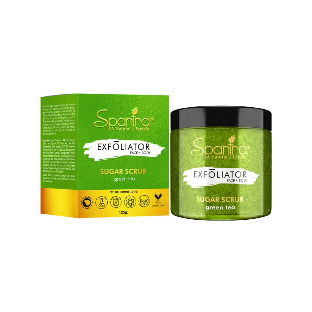 Spantra Exfoliator Green Tea Sugar Scrub