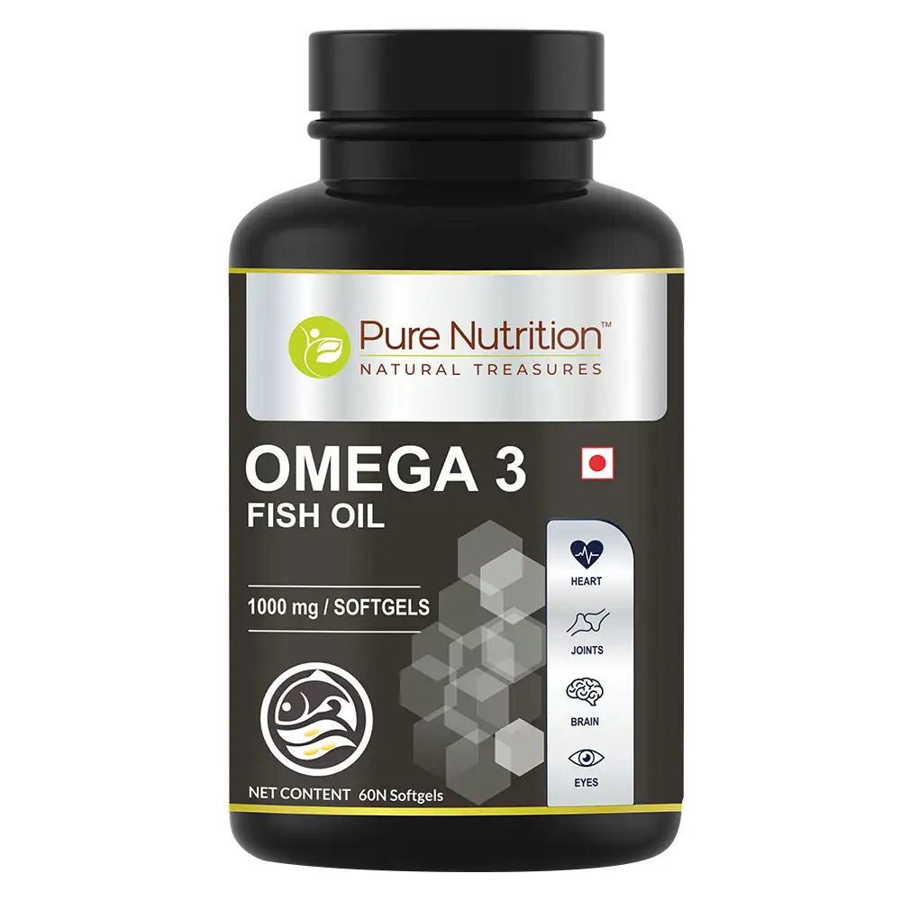 Pure Nutrition Omega 3 Fish Oil,  60 softgels