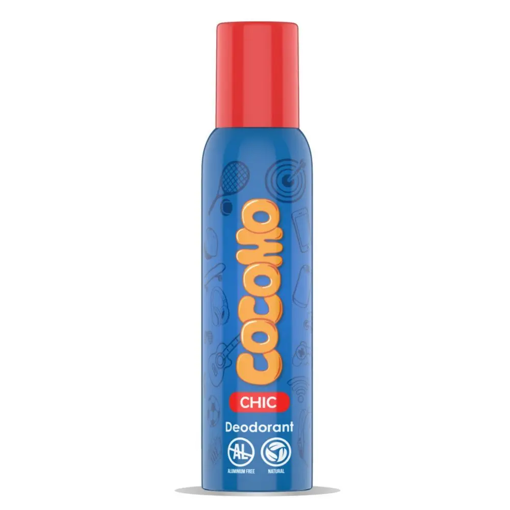 Cocomo Chic Deodorant - For Girls, With Tea Tree & Passion Fruit, Natural & Safe Deodorant for Tweens & Teens - 150 ml