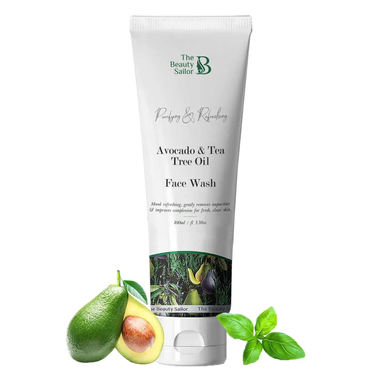 The Beauty Sailor Avocado and Tea Tree Oil Face Wash For Purifying, Refreshing & Improves Complexion of Skin - (100 ml)