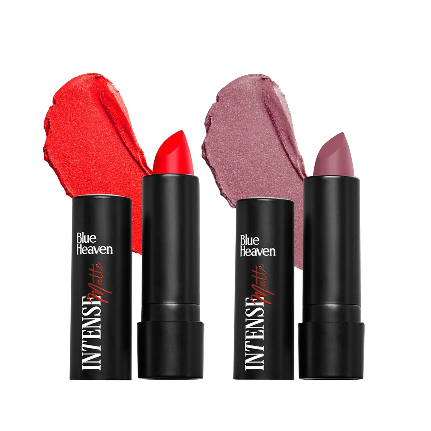 Blue Heaven Intense Matte Lipstick combo - Plum Desire & Heartbeat, Pack of 2