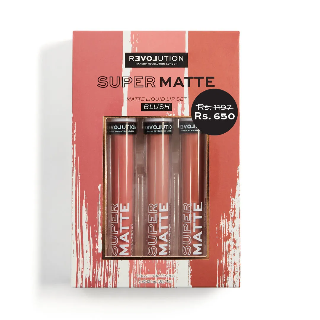 Makeup Revolution Relove Supermatte Liquid Lip Set