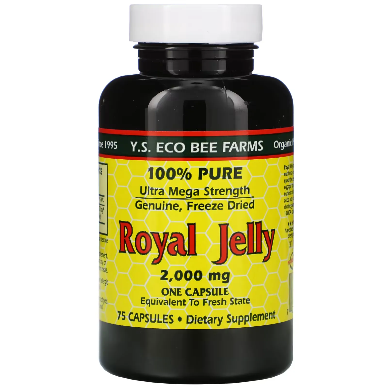 Royal Jelly, 100% Pure, 2,000 mg, 75 Capsules