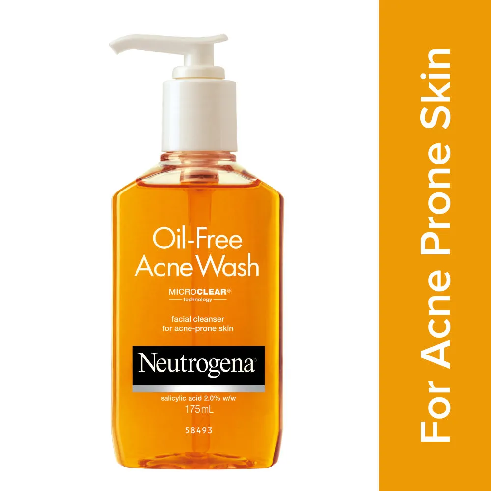 Neutrogena Oil Free Acne Face Wash With 2.0% Salicylic Acid For Effective Yet Gentle Cleansing