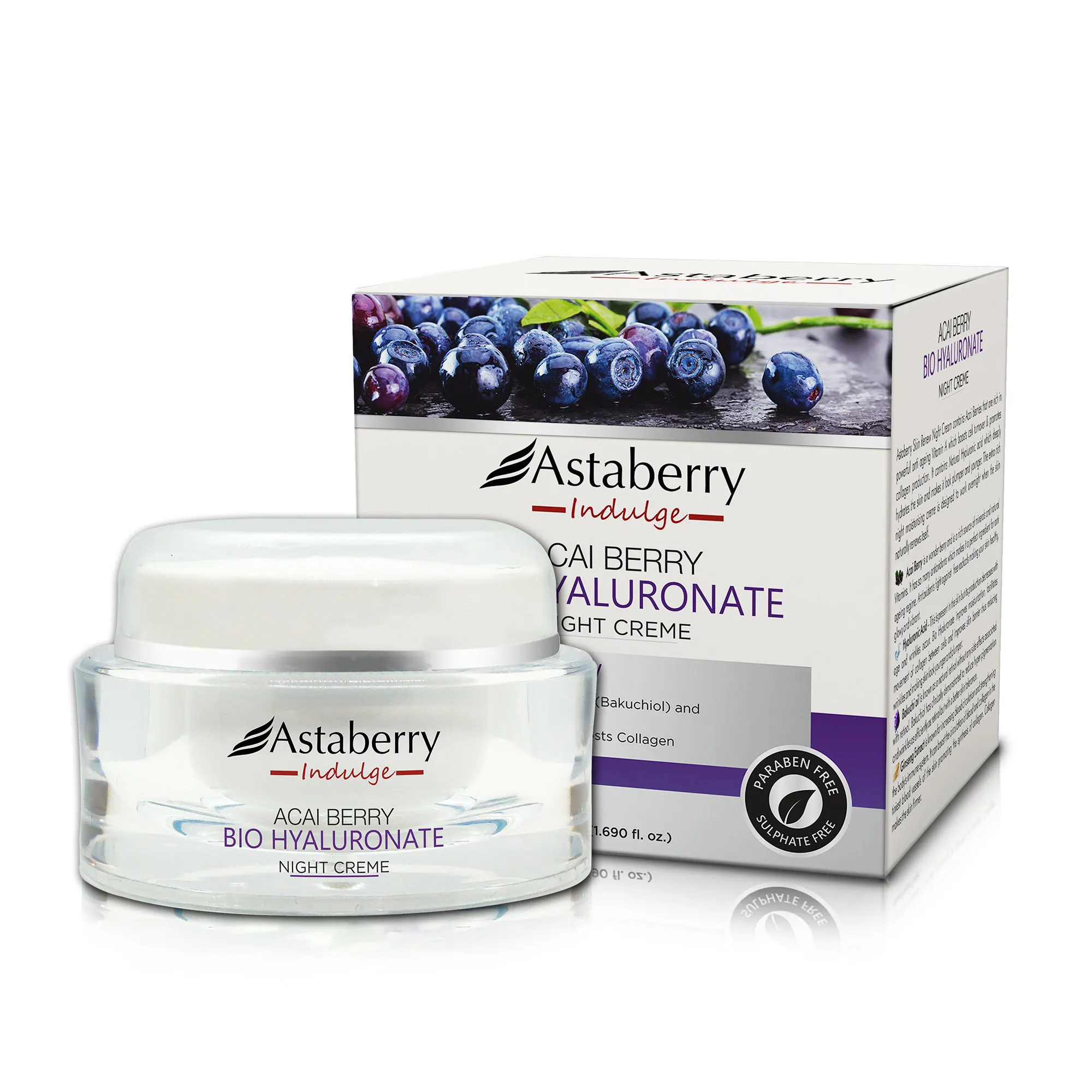 Astaberry Indulge Acai Berry Bio Hyaluronate Night Creme