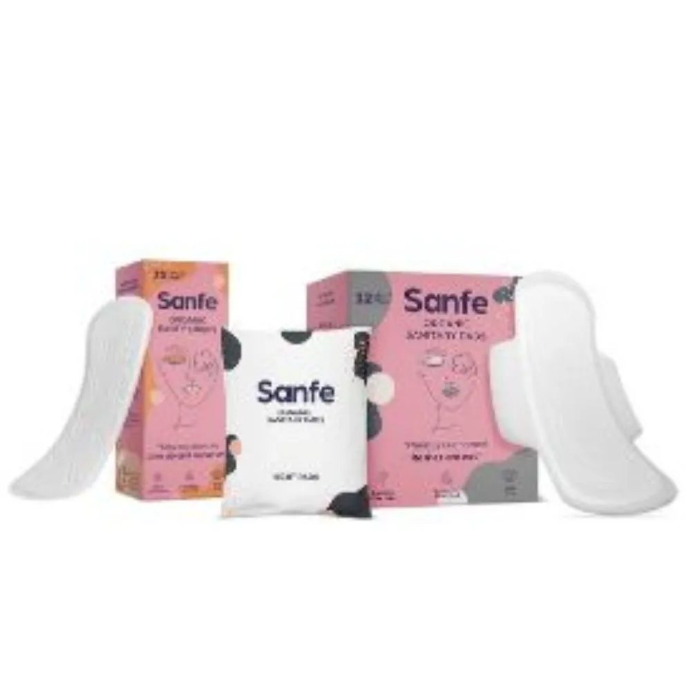 Sanfe Full Protection Set - Sanitary Night Pads + Panty Liners (24 Pcs)