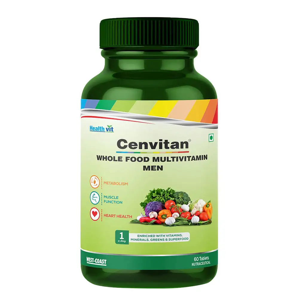 Healthvit Cenvitan Whole Food Multivitamin for Men,  60 tablet(s)  Unflavoured