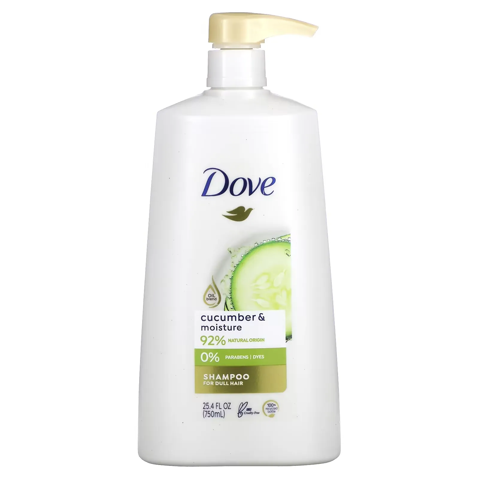 Cucumber & Moisture Shampoo, For Dull Hair, 25.4 fl oz. (750 ml)