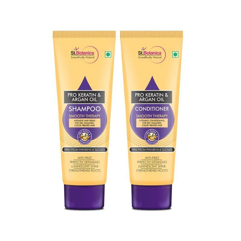 St.Botanica Pro Keratin & Argan Oil Hair Shampoo + Conditioner