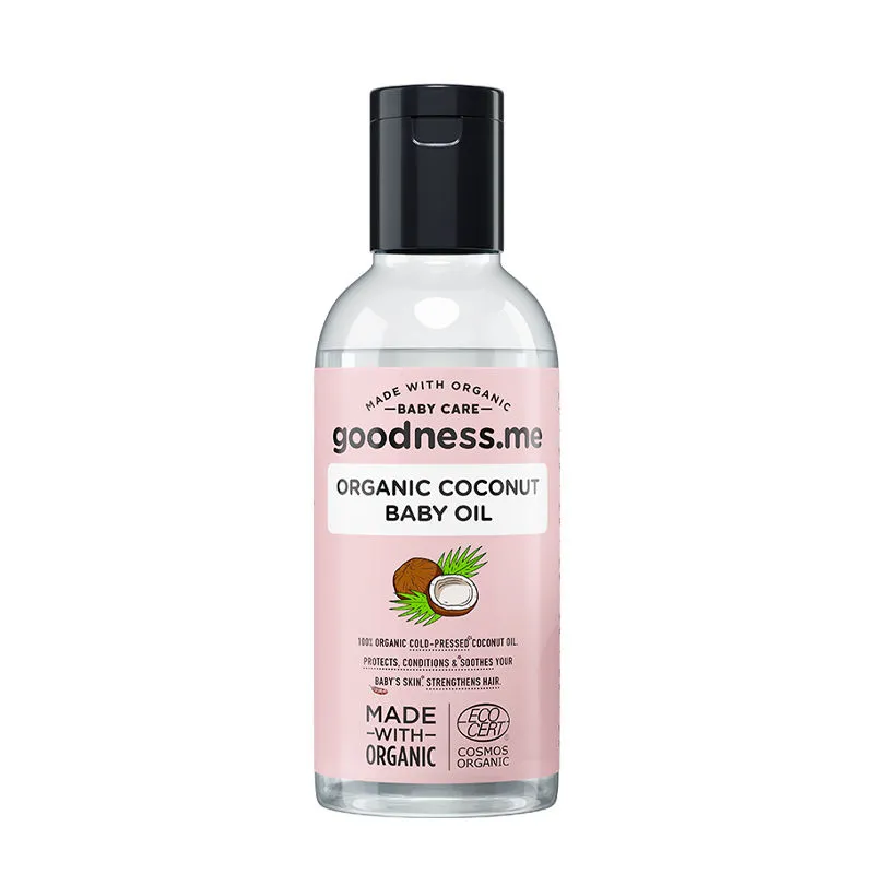 goodnessme 100% Organic Coconut Baby Hair Oil Cold-Pressed