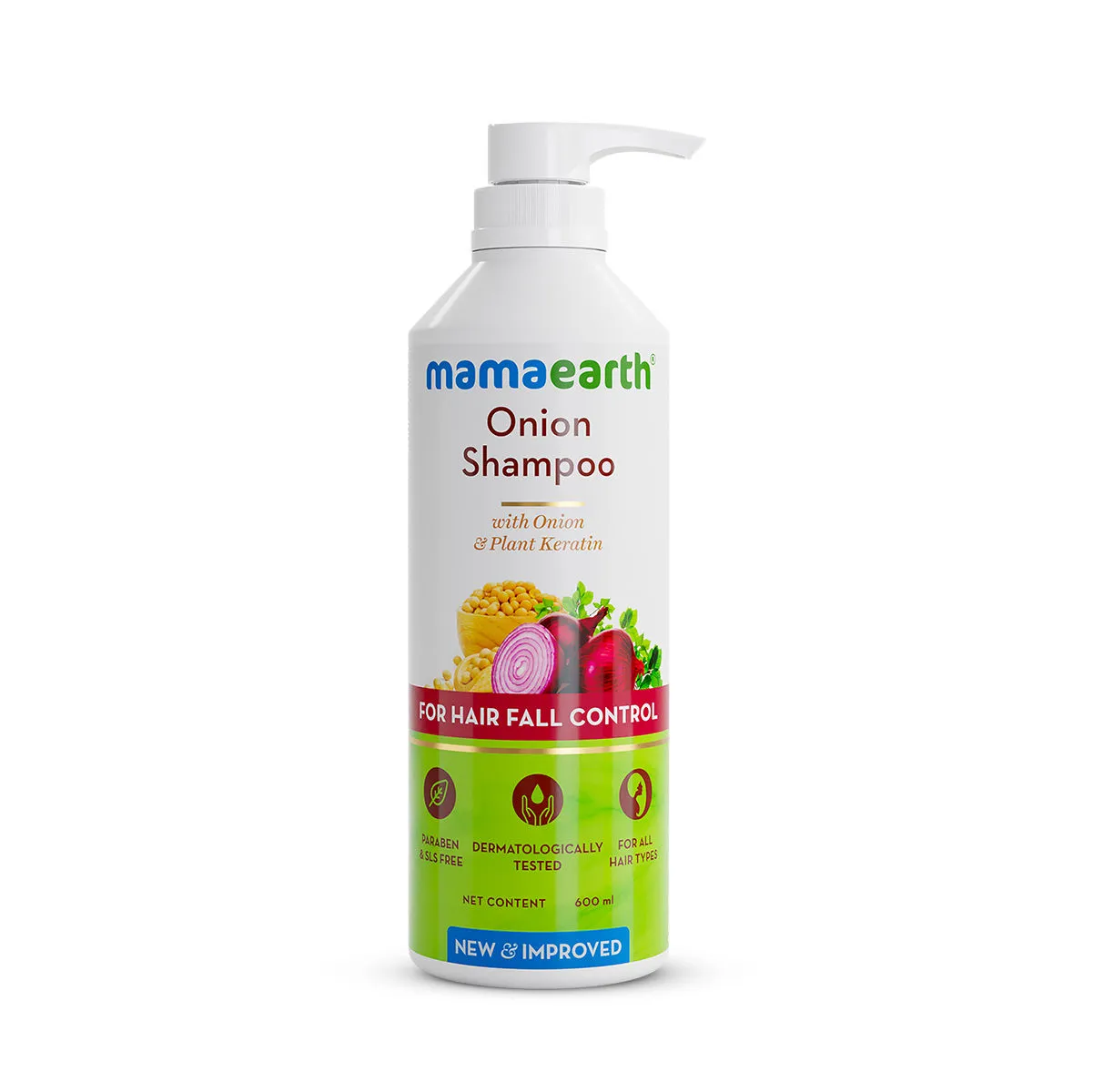 Mamaearth Onion Shampoo For Hair Growth & Hair Fall Control With Onion & Plant Keratin