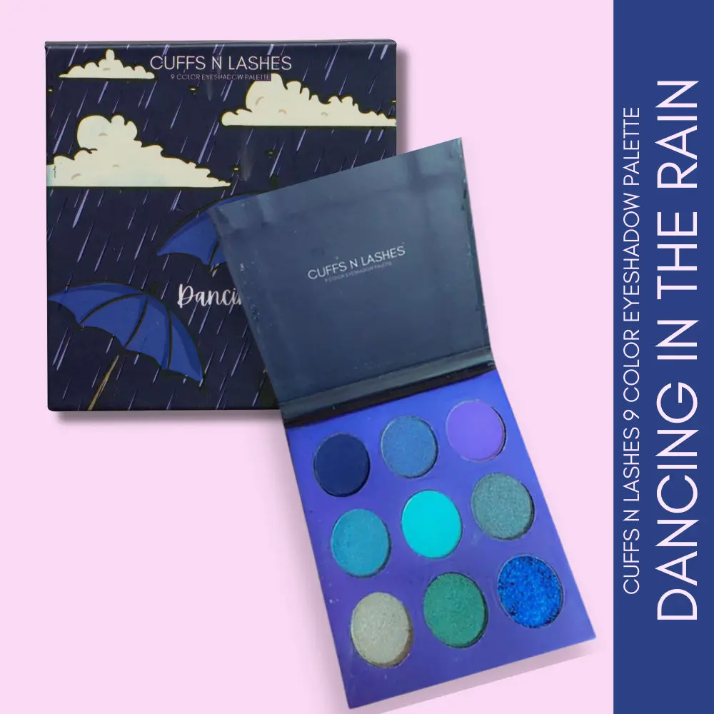 Cuffs N Lashes 9 Color Eyeshadow Palette, Dancing in the Rain