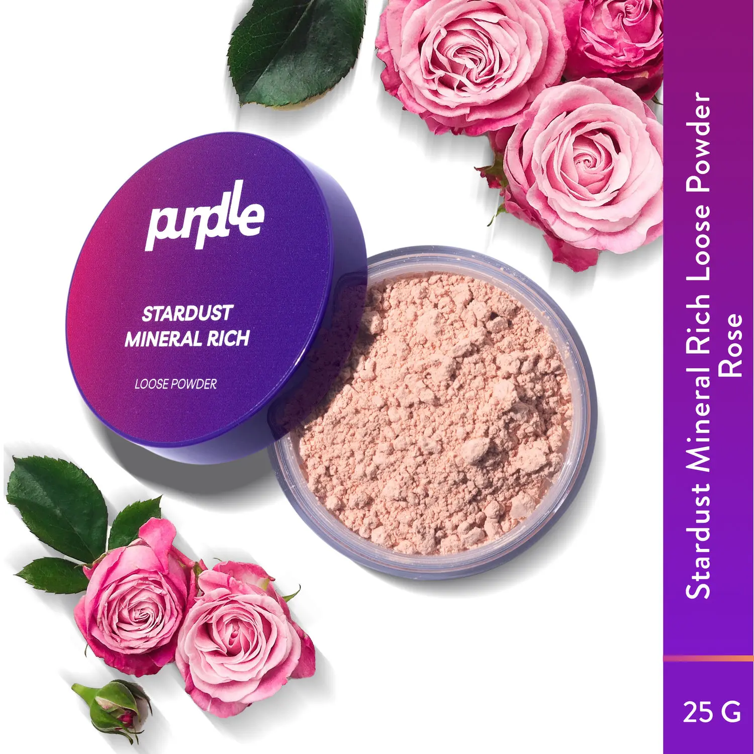 Purplle Stardust Mineral Rich Loose Powder - Rose 1 (25gm)