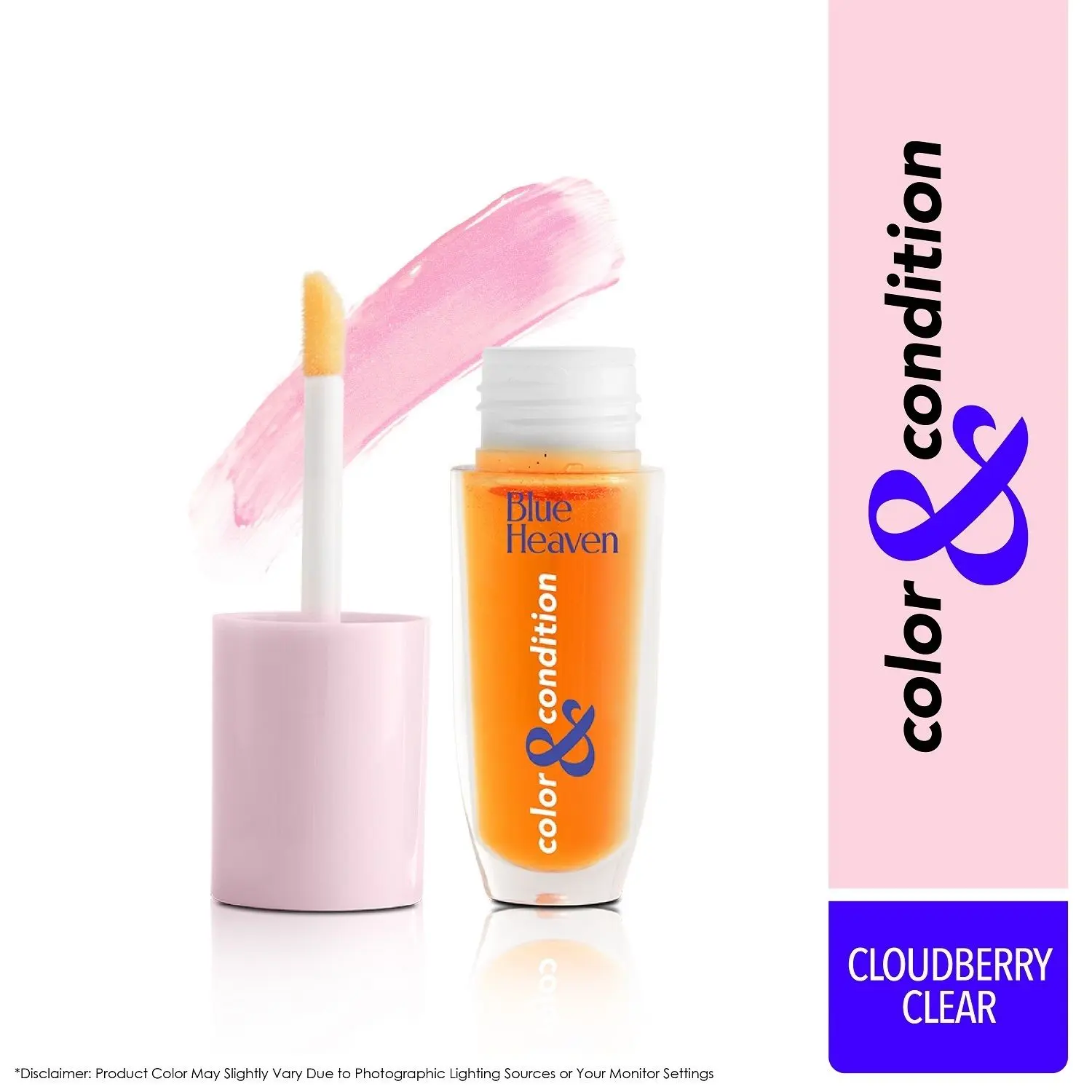 Blue Heaven Color & Condition Tinted Conditioning Lip Oil, Cloudberry clear 