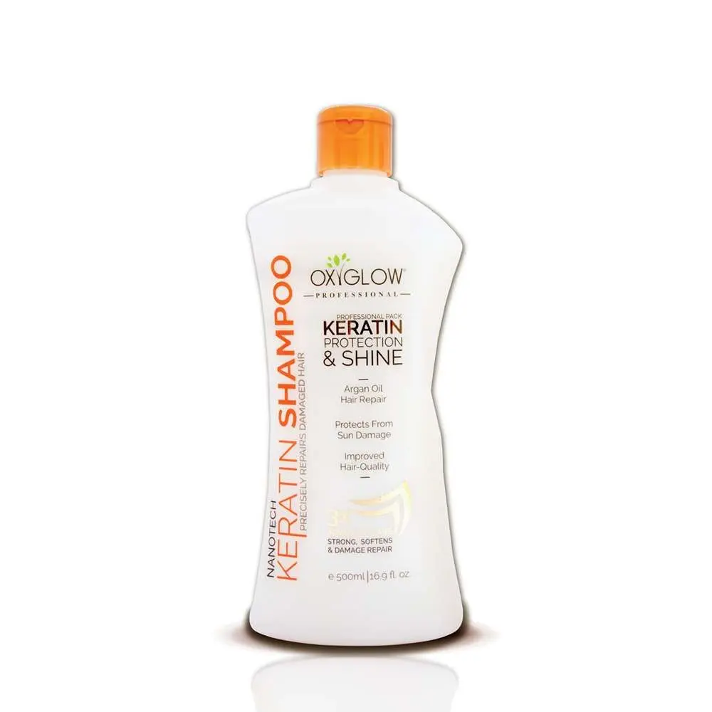 OxyGlow Herbals Keratin shampoo, 500 ml, Repairs dry & damaged hair