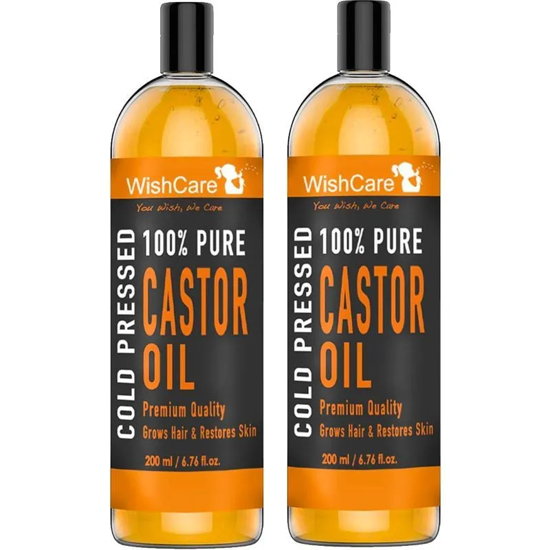 Wishcare Pure Cold Pressed Castor Oil (Pack Of 2)