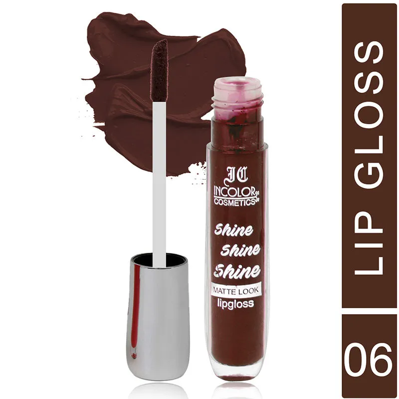 Incolor Shine Shine Shine Matte Lip Gloss - 6