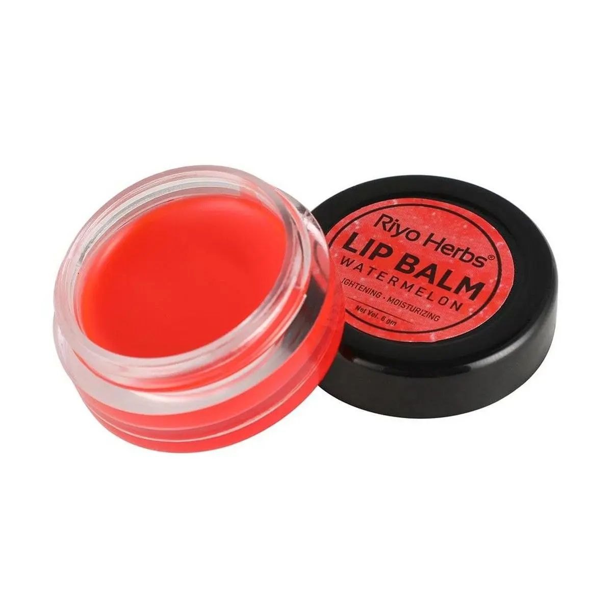 Riyo Herbs Watermelon Lip Balm With Shea Butter & Beeswax for Help moisture & lighten dark lips, 6 gm