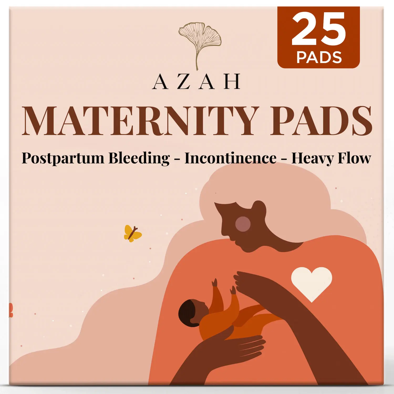 Azah Ultra-Absorbent Organic Cotton XXXL Maternity Pads