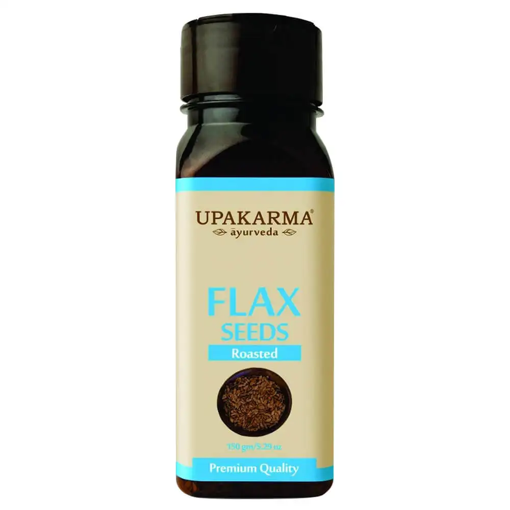 Upakarma Ayurveda Flax Seeds Roasted,  Unflavoured  150 g