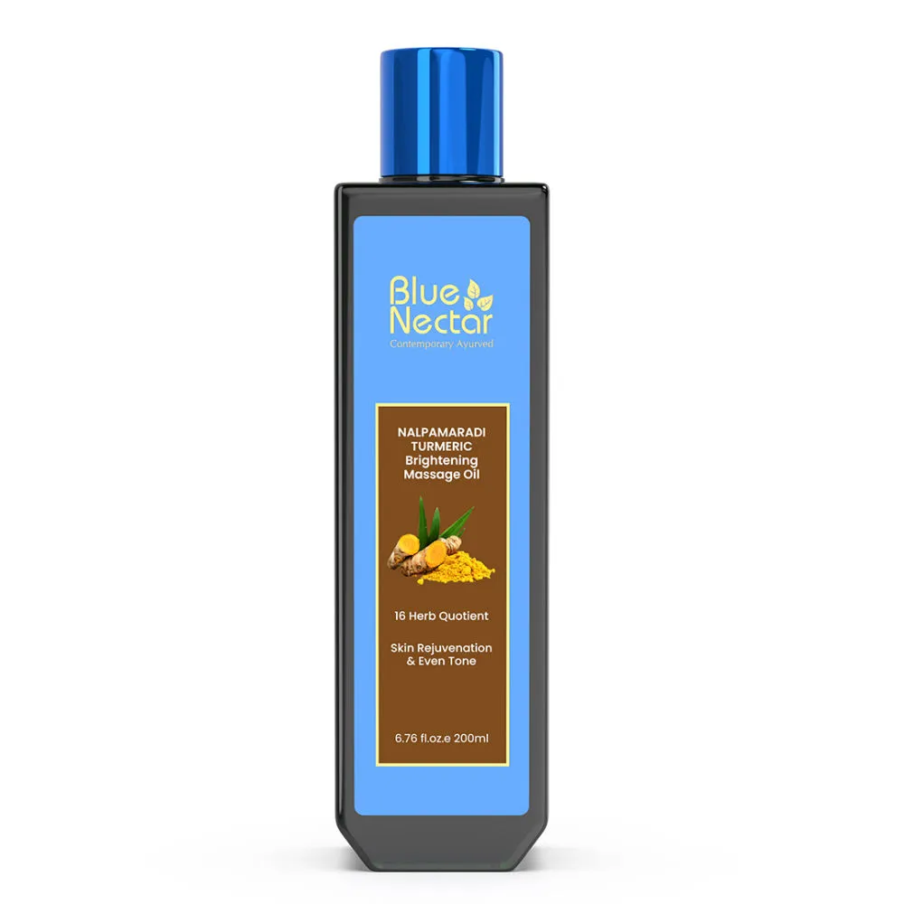 Blue Nectar Nalpamaradi Thailam Skin Brightening Body Oil with Red Sandalwood & Turmeric