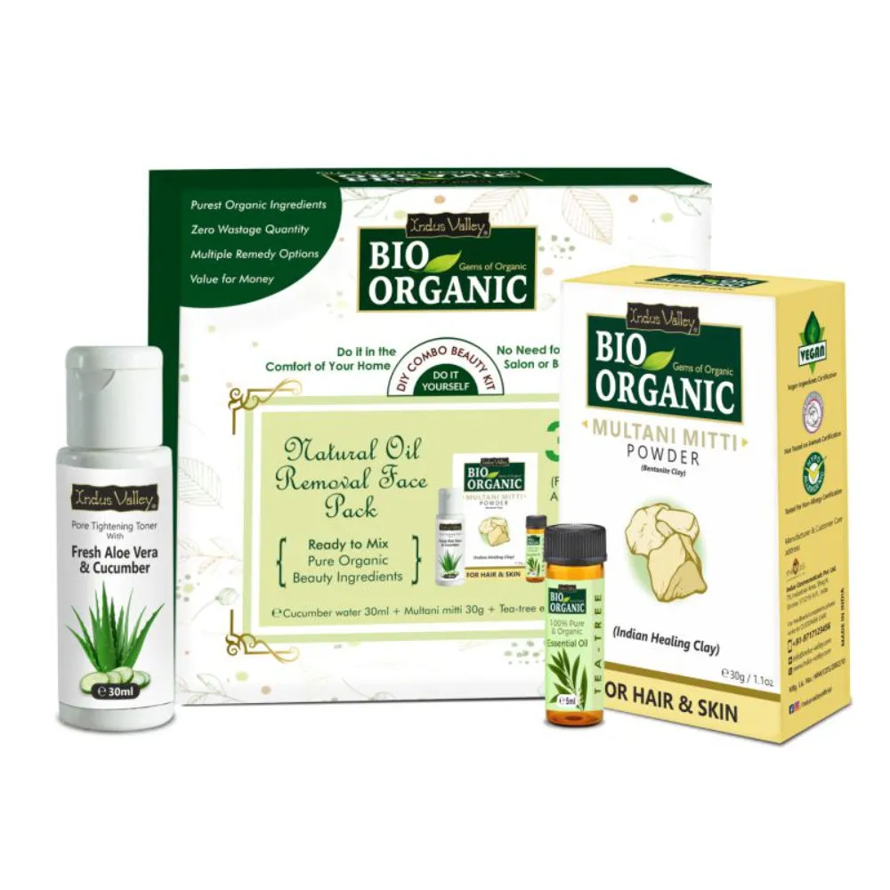 Indus Valley Bio Organic Natural Oil Removal Face Pack Diy Kit