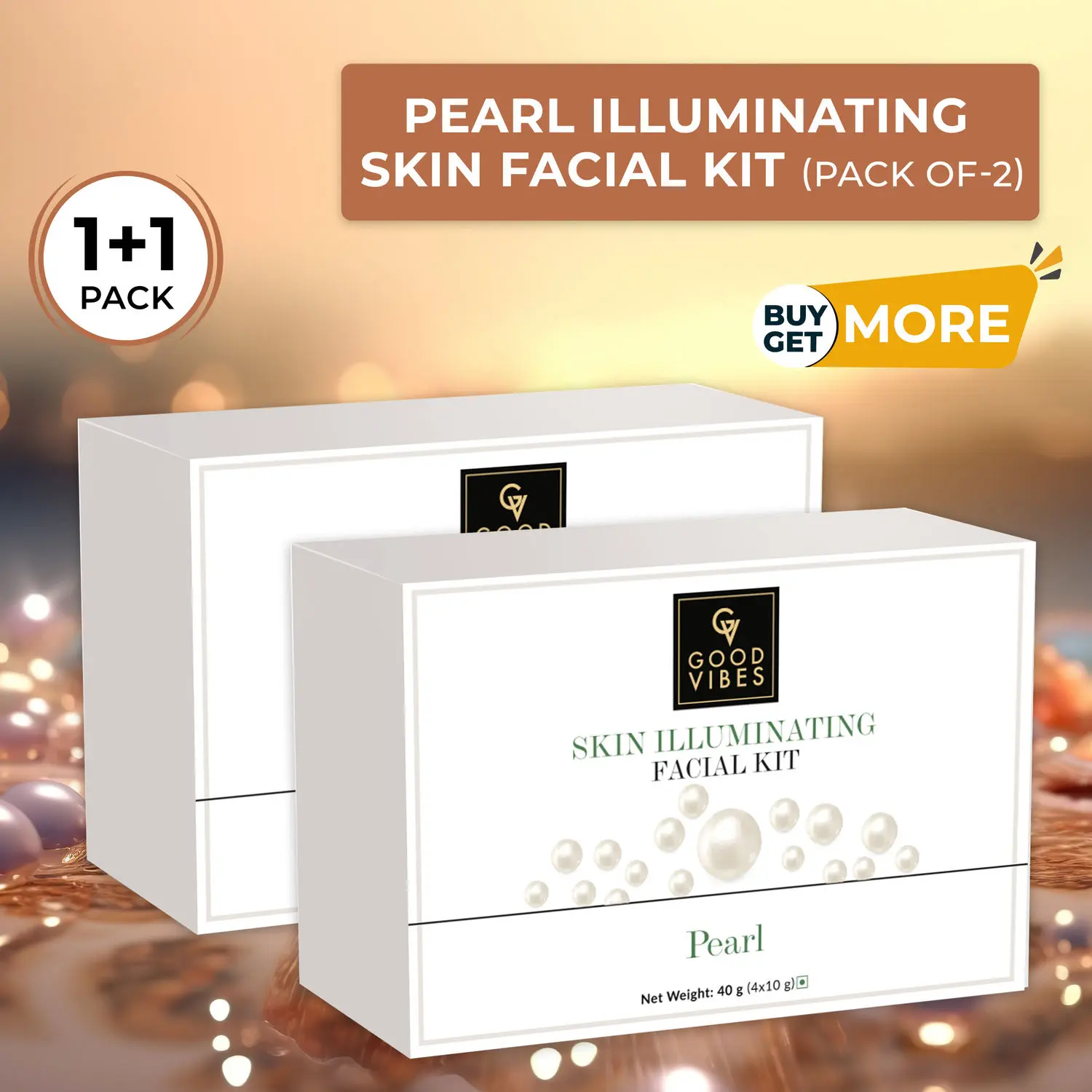  Pearl Illuminating Skin Facial Kit (Pack of 2)