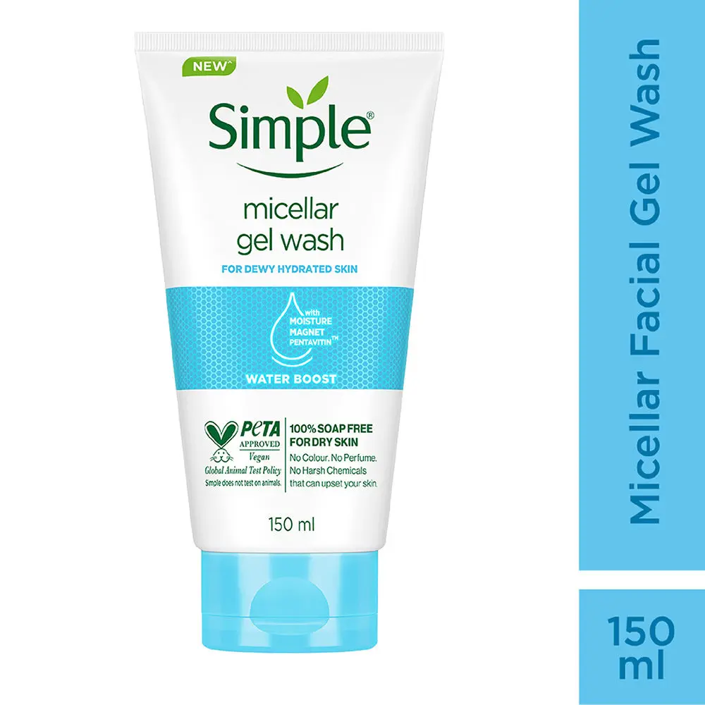 Simple Water Boost Micellar Facial Wash, 150 ml