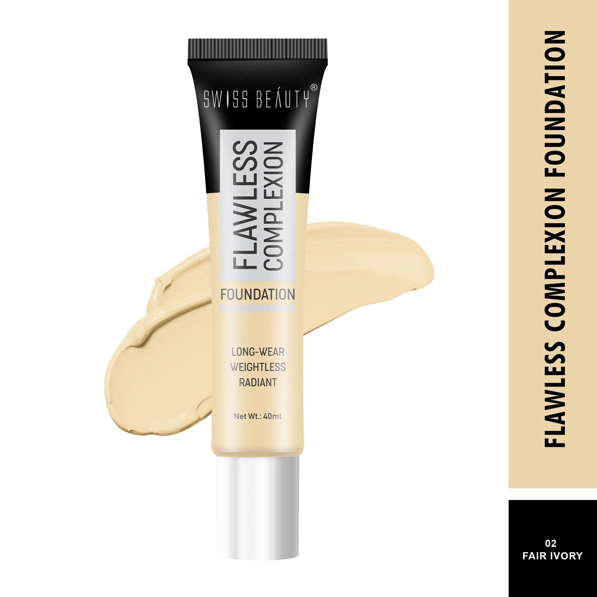 Swiss Beauty Flawless Complexion Foundation - Fair Ivory