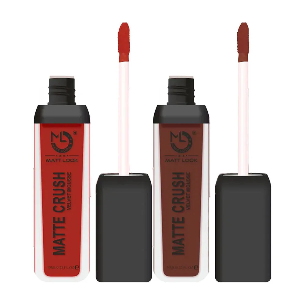 Matt look Matte Crush Velvet Mousse Lipstick Combo - 5