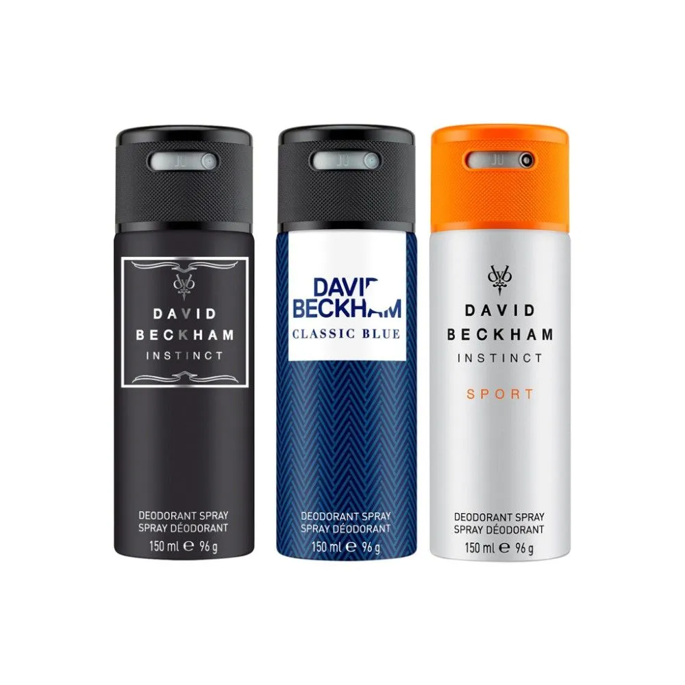 David Beckham Instinct + Classic Blue + Instinct Sport Deo Combo Set