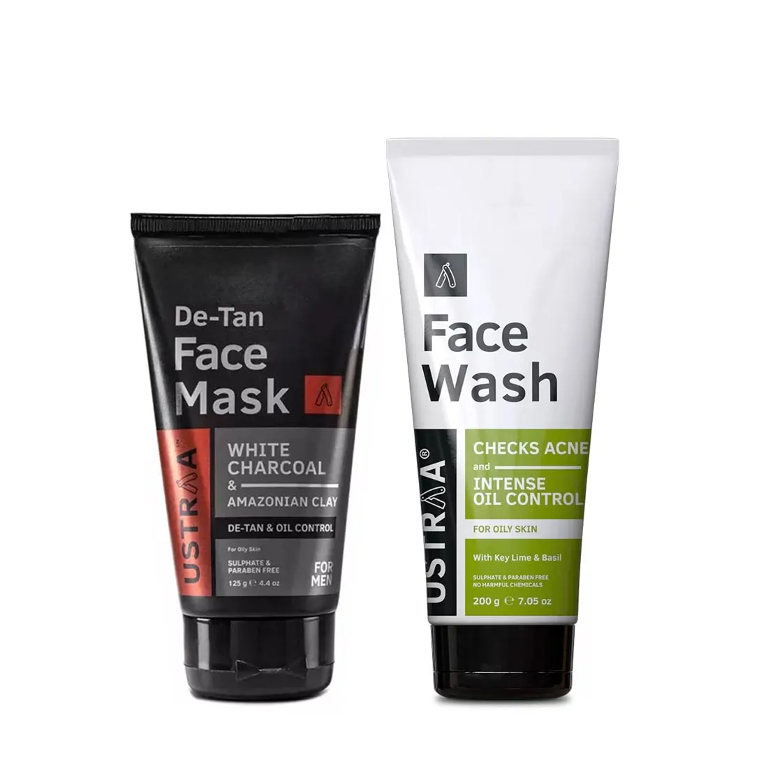 Ustraa Face Mask Oily Skin & Face Wash Oily Skin