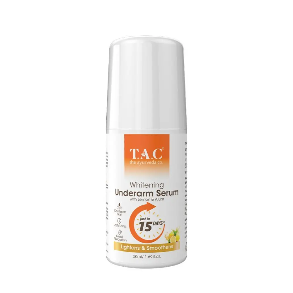 TAC - The Ayurveda Co.Whitening Underarm Serum with Alum & Lemon Lightens & Smoothens (50ml)