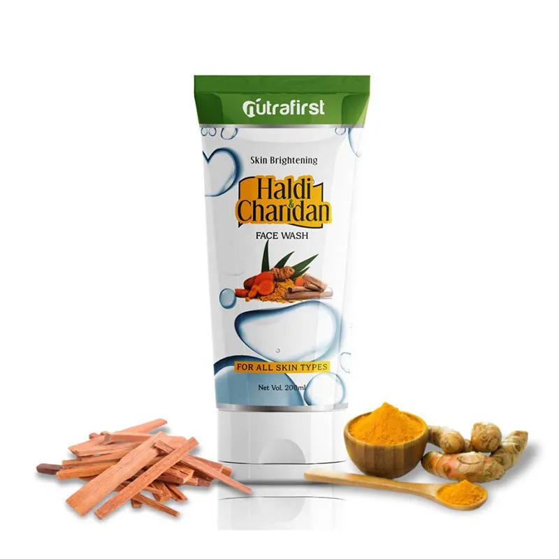 Nutrafirst Natural Skin Brightening Haldi & Chandan Face Wash