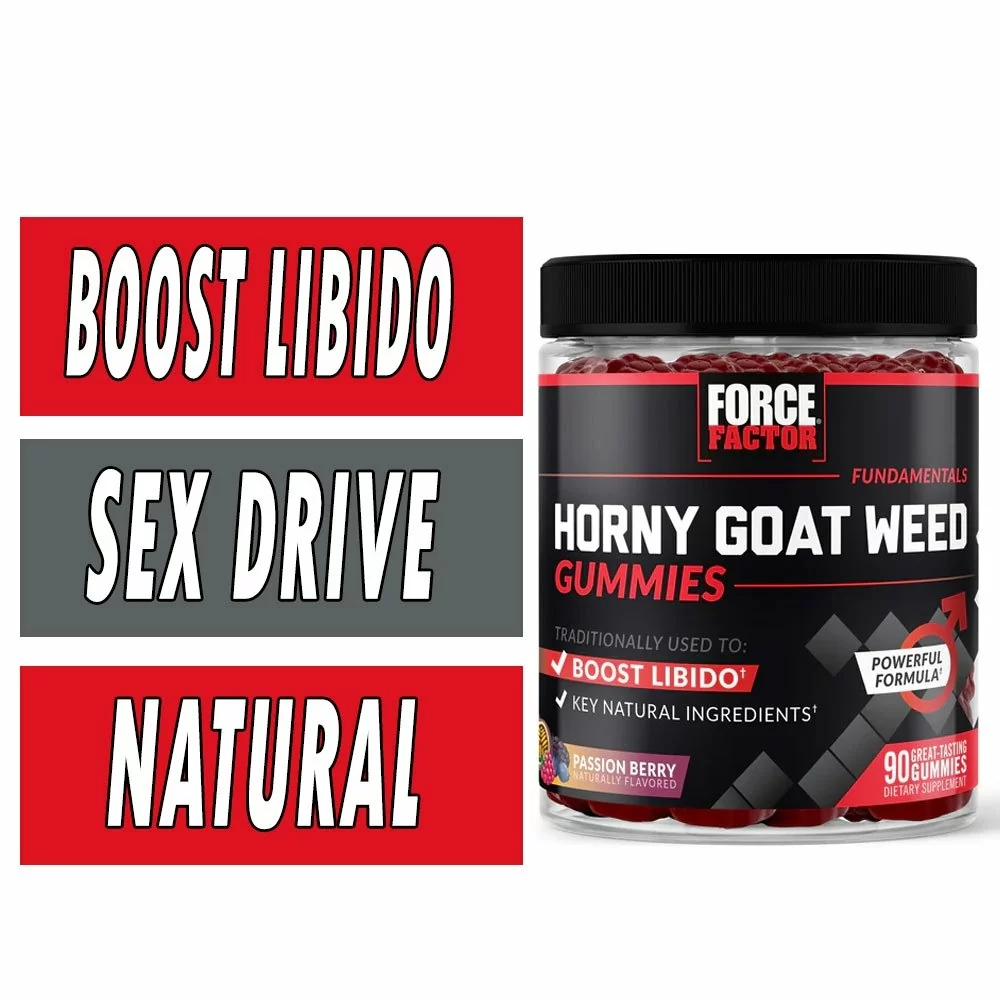 Force Factor Horny Goat Weed Gummies - Passion Berry - 90 Count