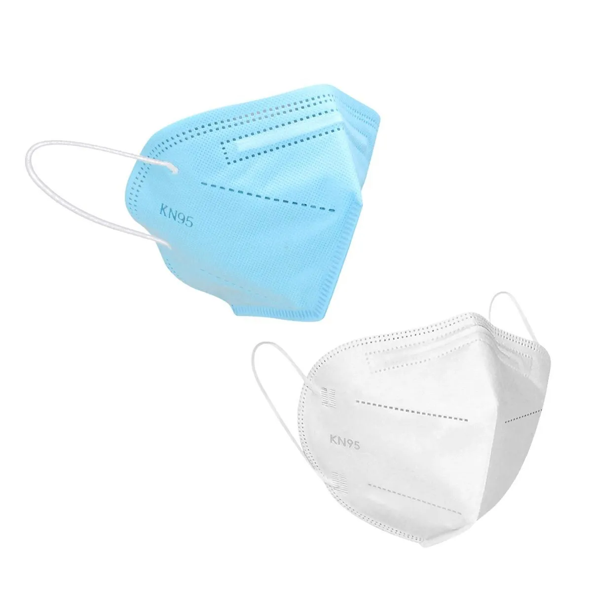 Fabula Pack Of 2 Kn95/N95 Anti-Pollution Reusable 5-Layer Mask (Blue,White)