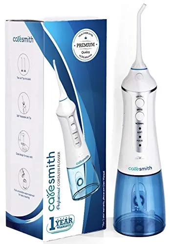 Caresmith Professional Cordless Flosser 300 Ml X-large Detachable Water Tank