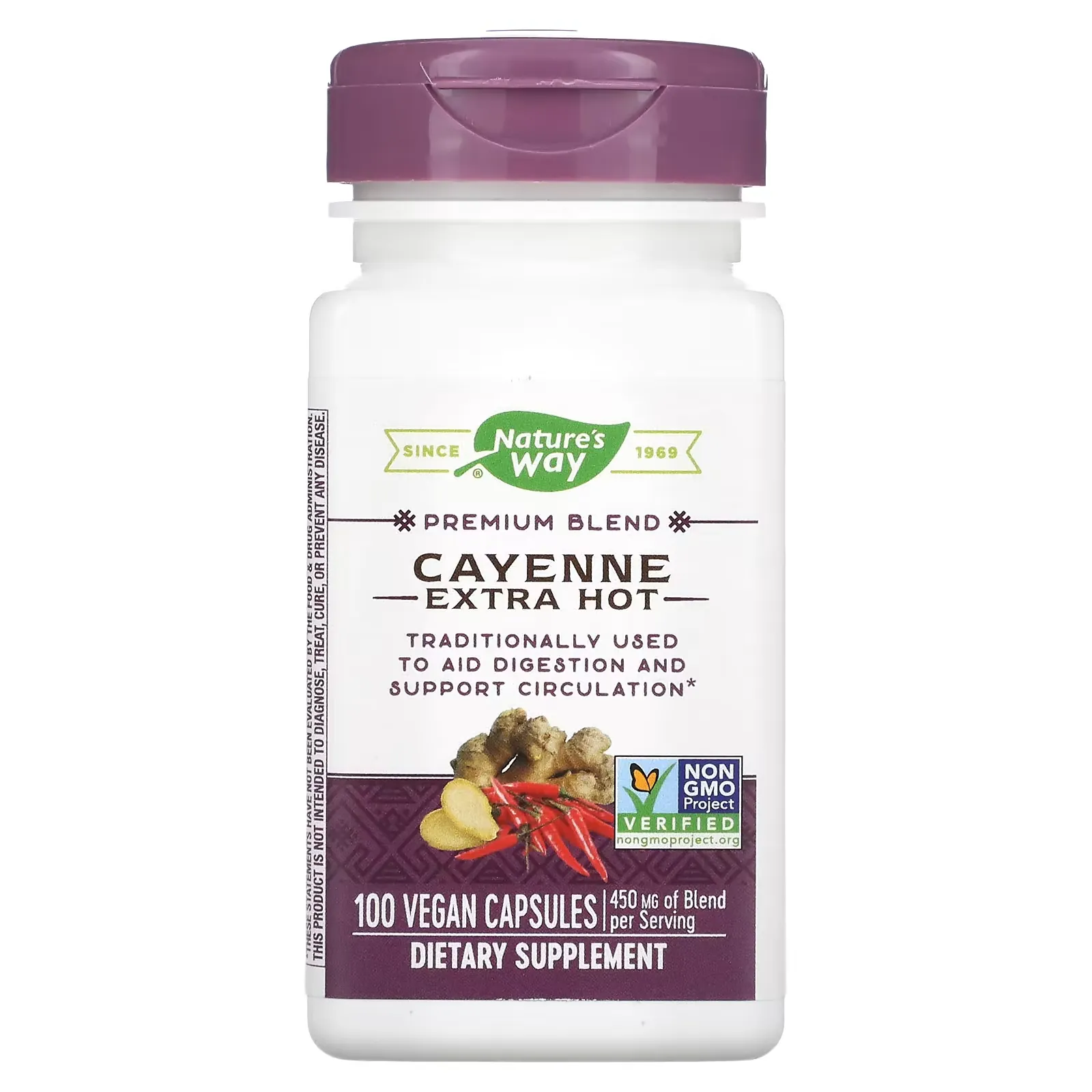 Cayenne Extra Hot, 100 Vegan Capsules