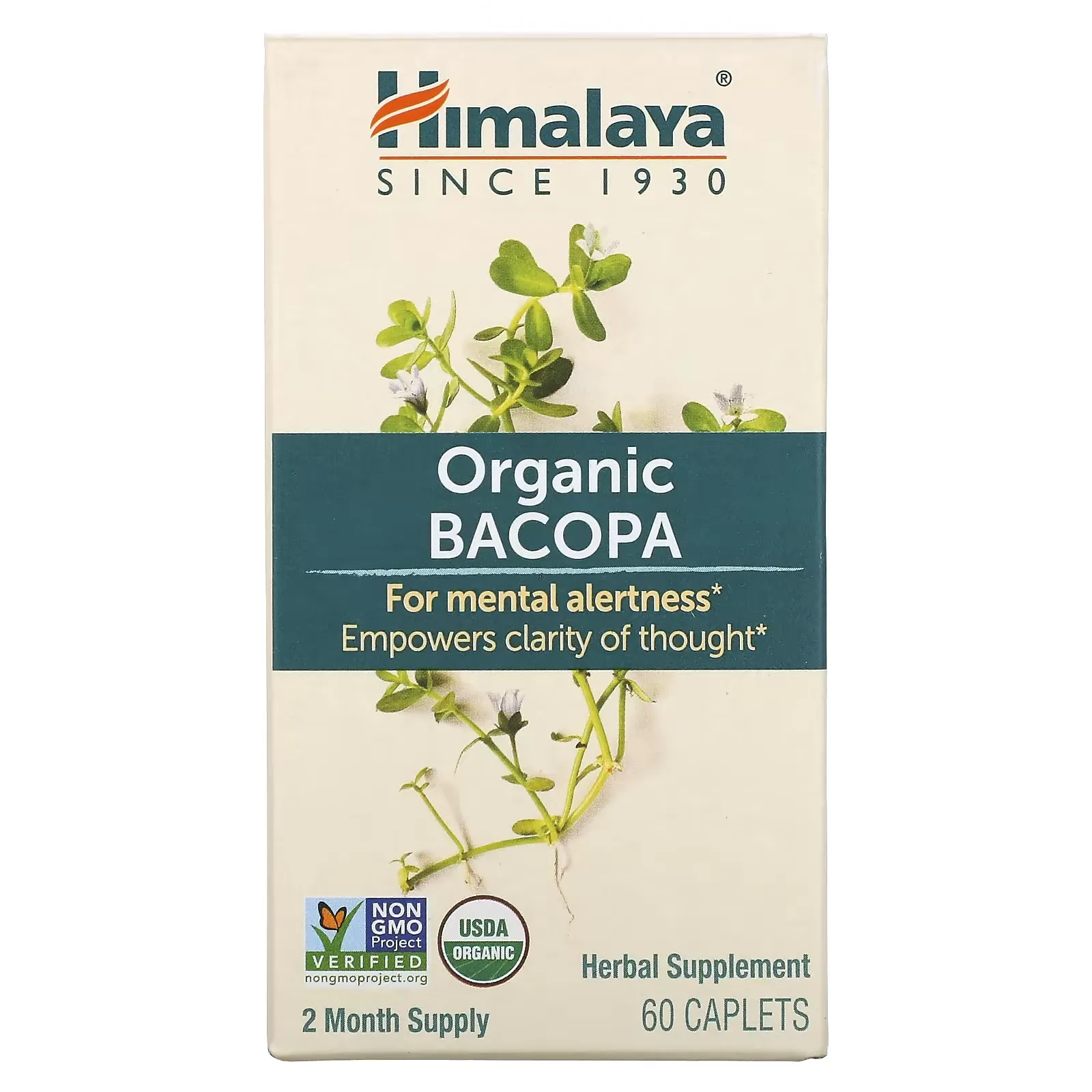 Organic Bacopa, 60 Caplets