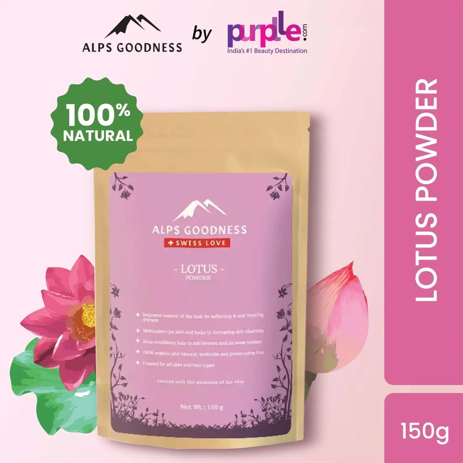 Alps Goodness Powder - Lotus (150 gm)