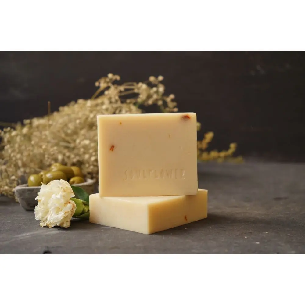 Soulflower Jasmine Night Soap,Cold Processed, Handmade with natural oils 75g