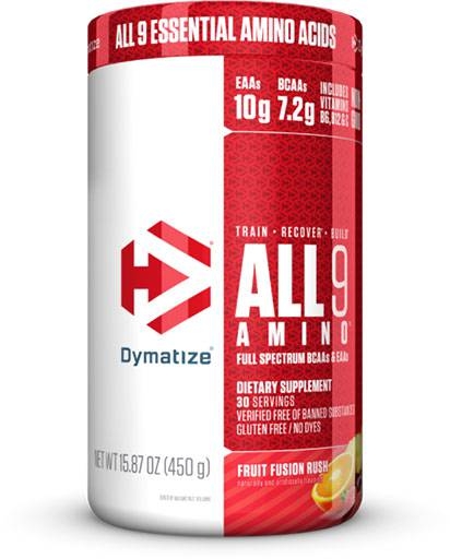 All 9 Amino - Fruit Fusion Rush - 30 Servings