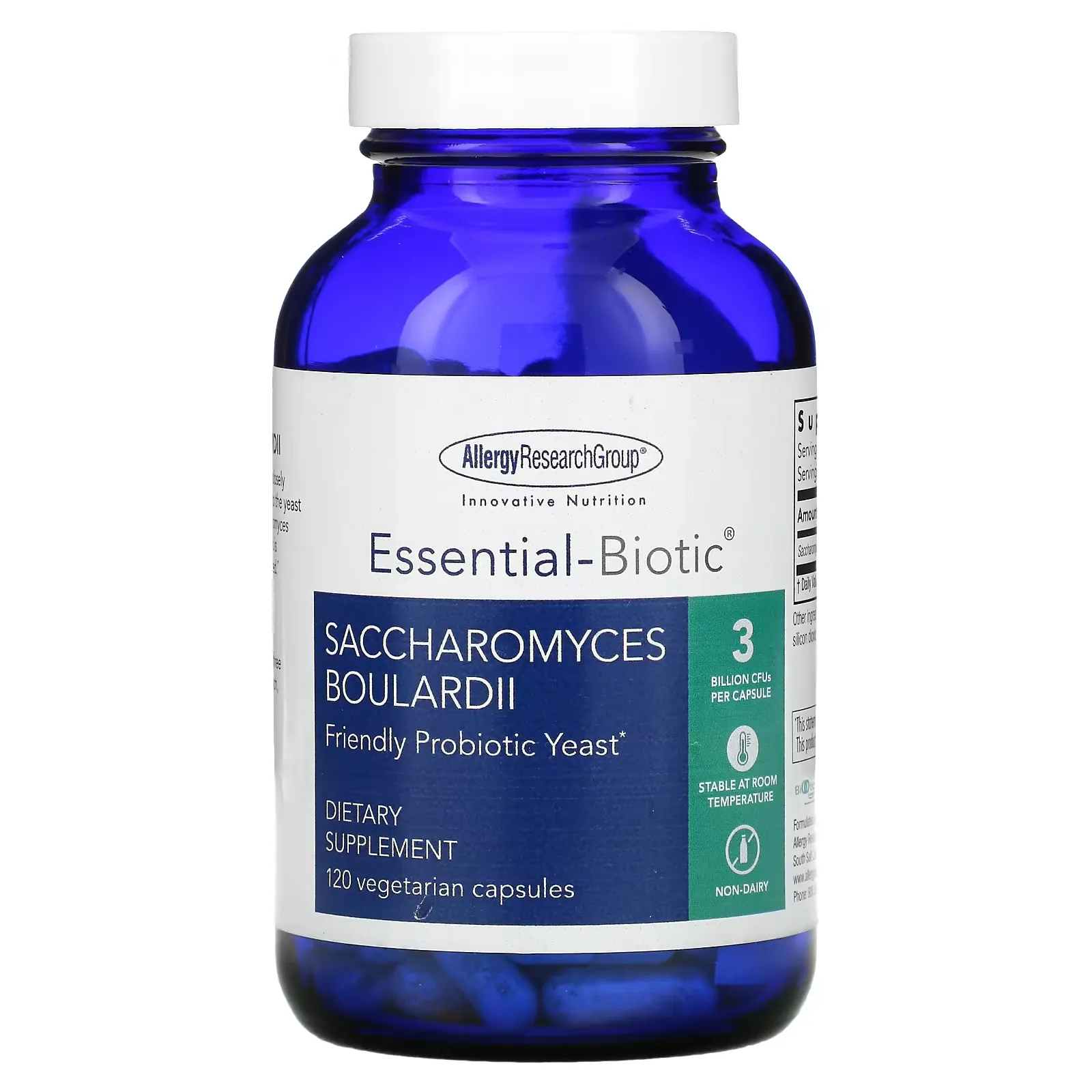 Saccharomyces Boulardii, Friendly Probiotic Yeast, 120 Vegetarian Capsules