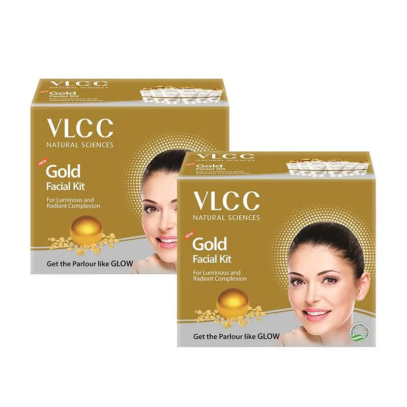 VLCC Gold Single Facial Kit Pack of 2